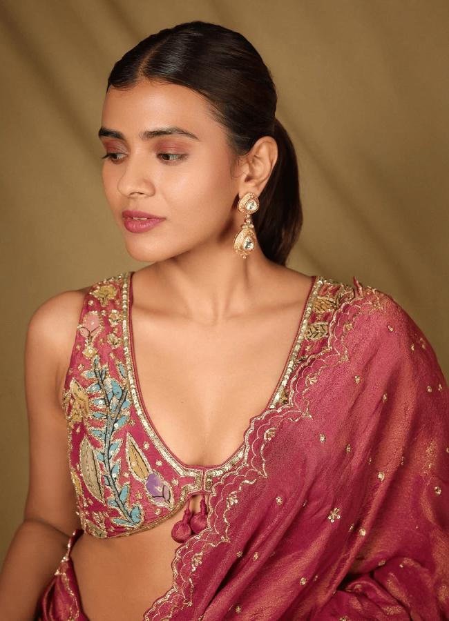 Actress Hebah Patel Stunning Look Photos In Saree4