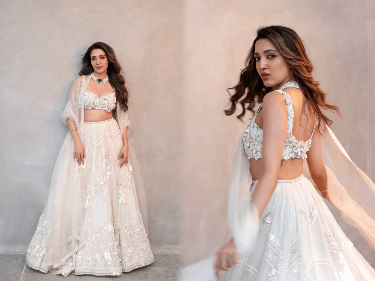 Actress Neha Shetty Mesmerizing Photos In White Gown1