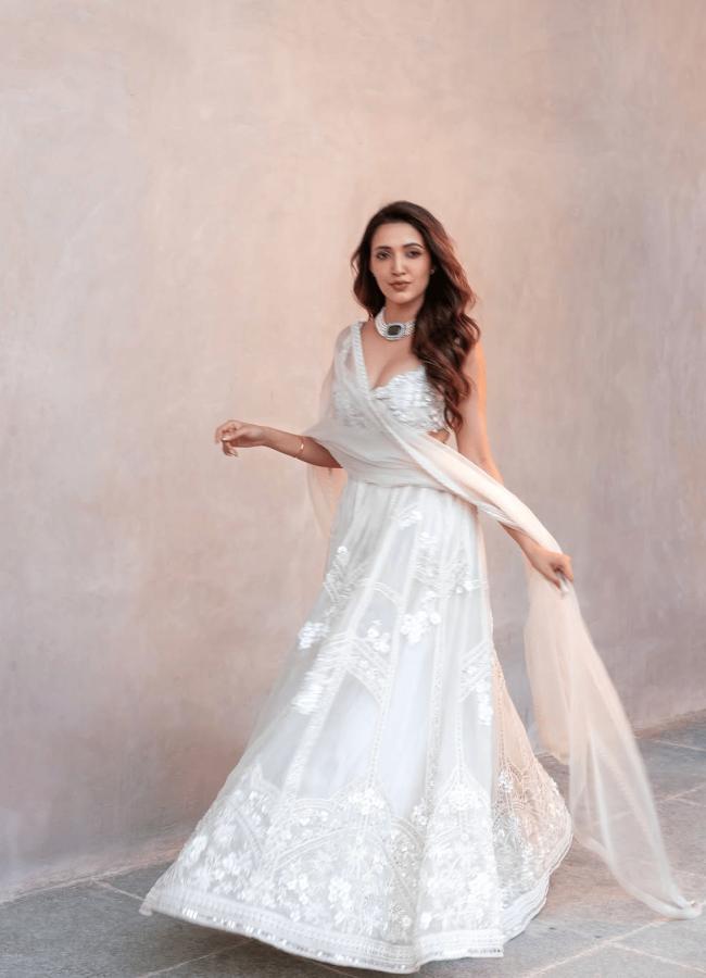 Actress Neha Shetty Mesmerizing Photos In White Gown7