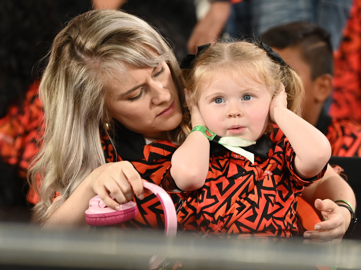 Celebrities In IPL Match at Hyderabad Uppal Cricket Stadium Photos17