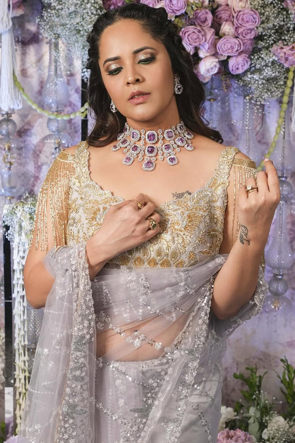 Actress Anasuya Bharadwaj Ramp Walk On Stage At Teach For Change Event In Hyderabad Photos9