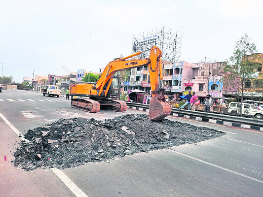 చిట్యాలలో ఫ్లై ఓవర్‌ పనులు ప్రారంభం1