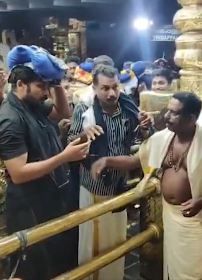 Karthi visits Sabarimala Ayyappa temple5