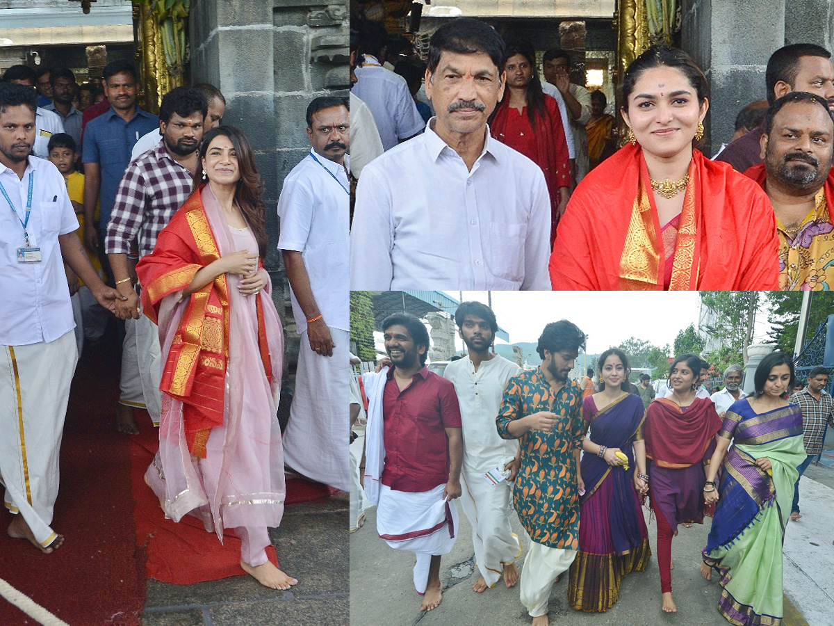 Samantha And Other Celebrities Visits Tirumala Temple Photos 1
