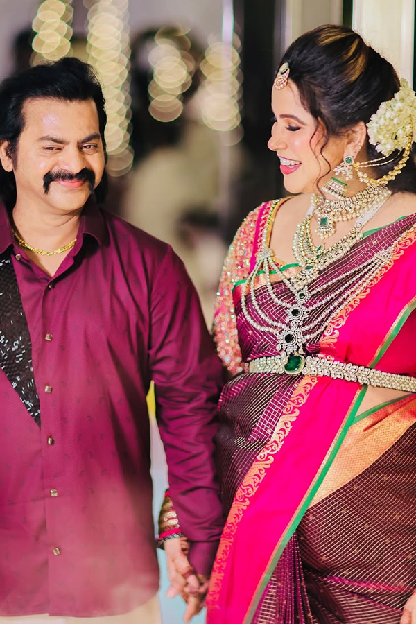 Thirumagal Actress Sangeetha shares precious moments from husband Redin Kingsleys baby shower Photos5