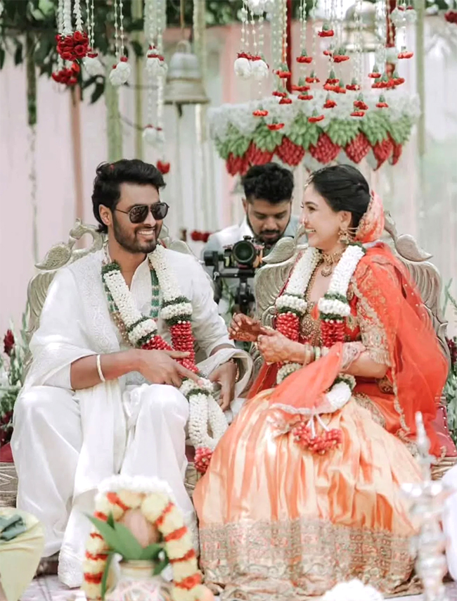 Bigg Boss Tamil 5 couple Pavani Reddy and Amir ADS Wedding photos goes viral2