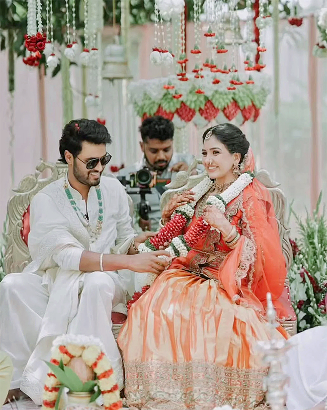 Bigg Boss Tamil 5 couple Pavani Reddy and Amir ADS Wedding photos goes viral9