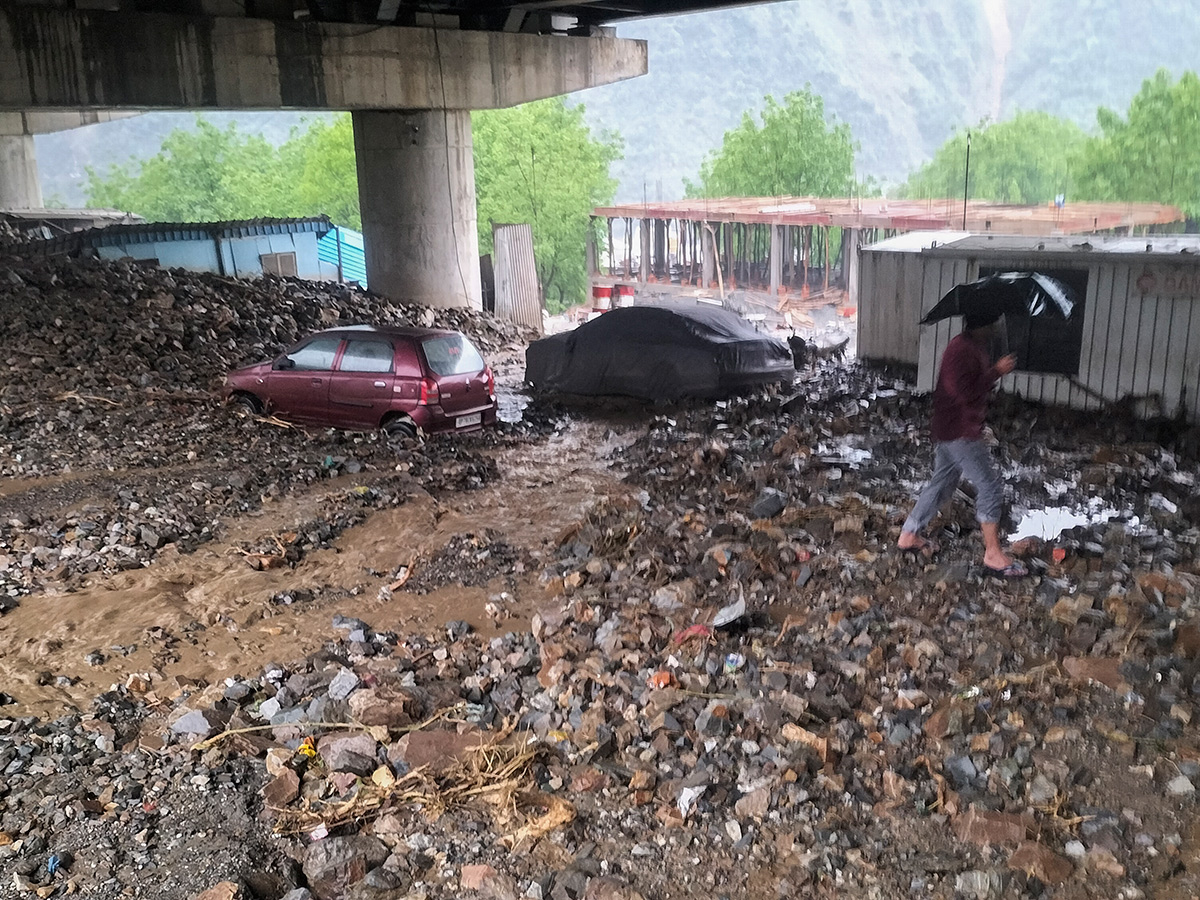 Heavy rain triggered flash floods in Ramban Photos10