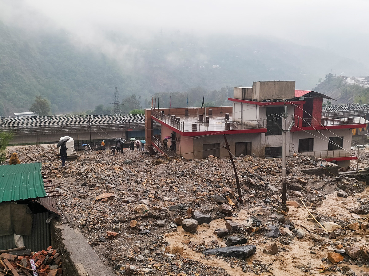 Heavy rain triggered flash floods in Ramban Photos11