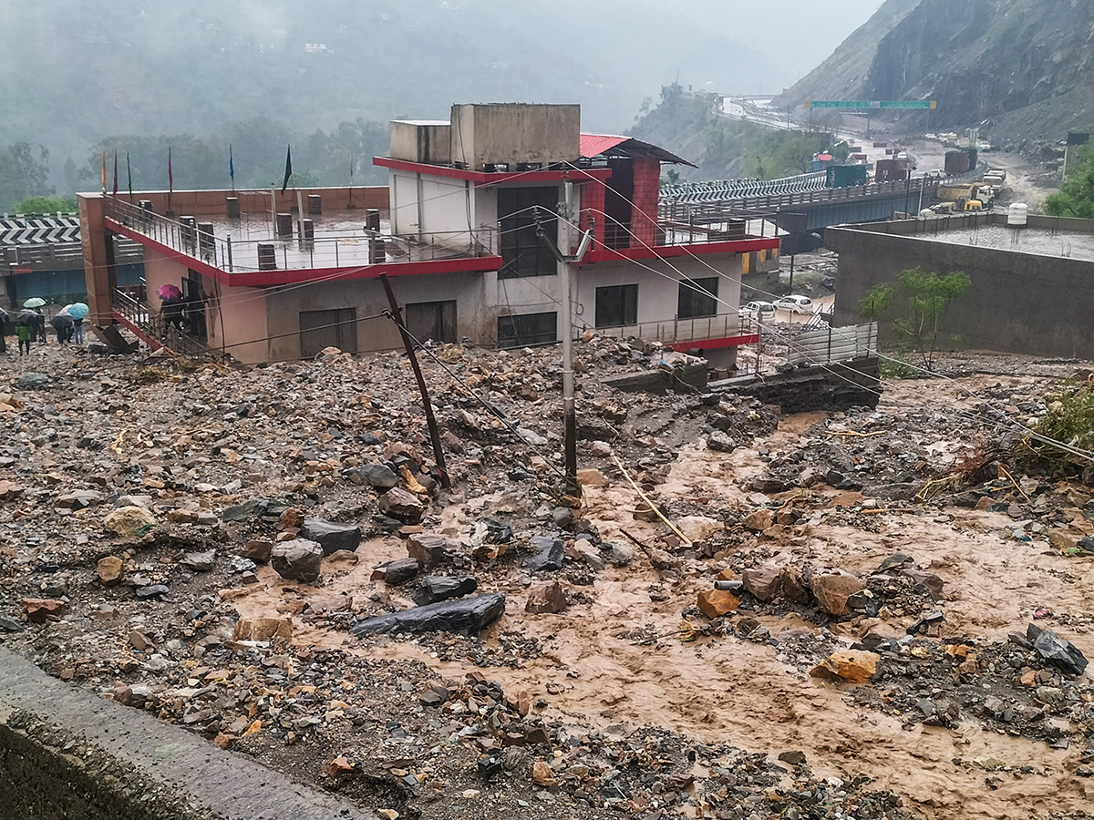 Heavy rain triggered flash floods in Ramban Photos3