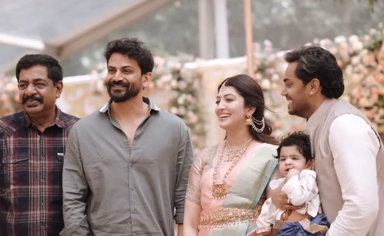 Pranitha Subhash Celebrates Son Naming Ceremony In Bangalore Photos13