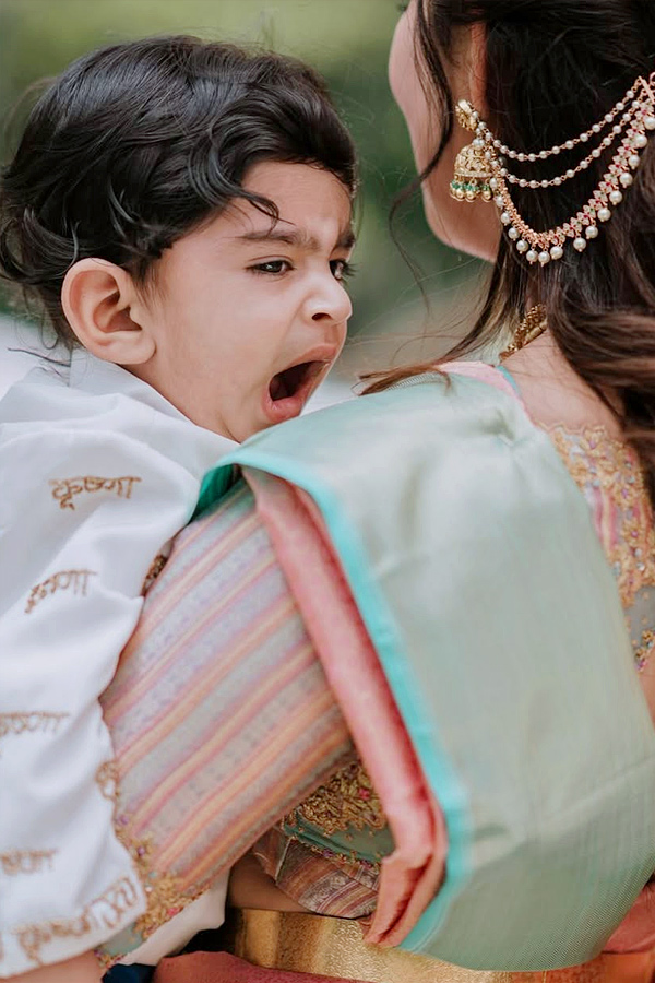 Pranitha Subhash Celebrates Son Naming Ceremony In Bangalore Photos22