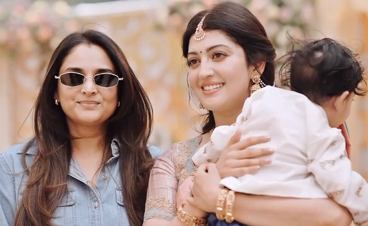 Pranitha Subhash Celebrates Son Naming Ceremony In Bangalore Photos5