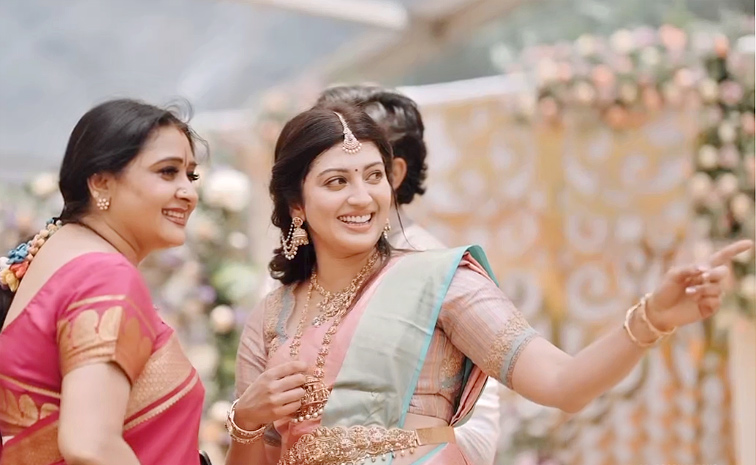 Pranitha Subhash Celebrates Son Naming Ceremony In Bangalore Photos7