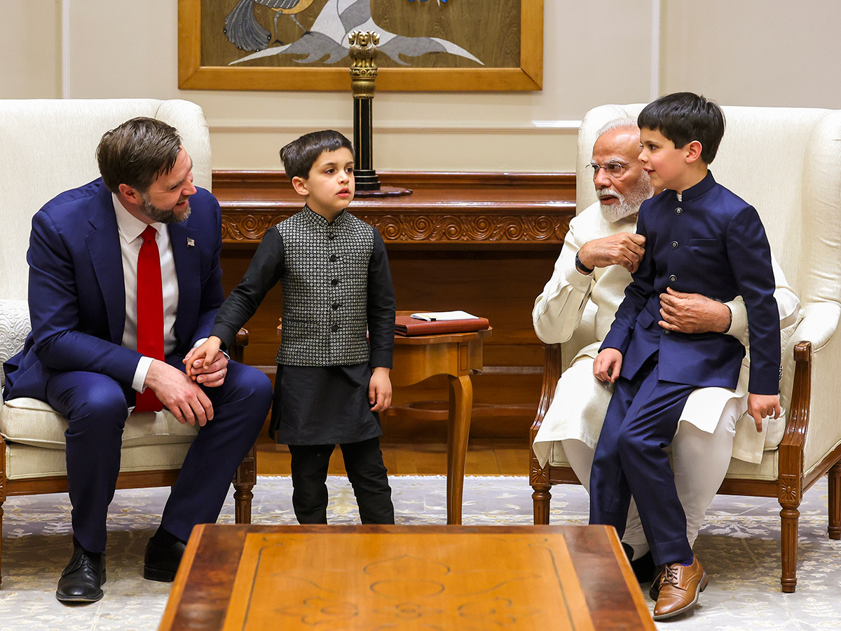US Vice President JD Vance Arrives in New Delhi Photos22