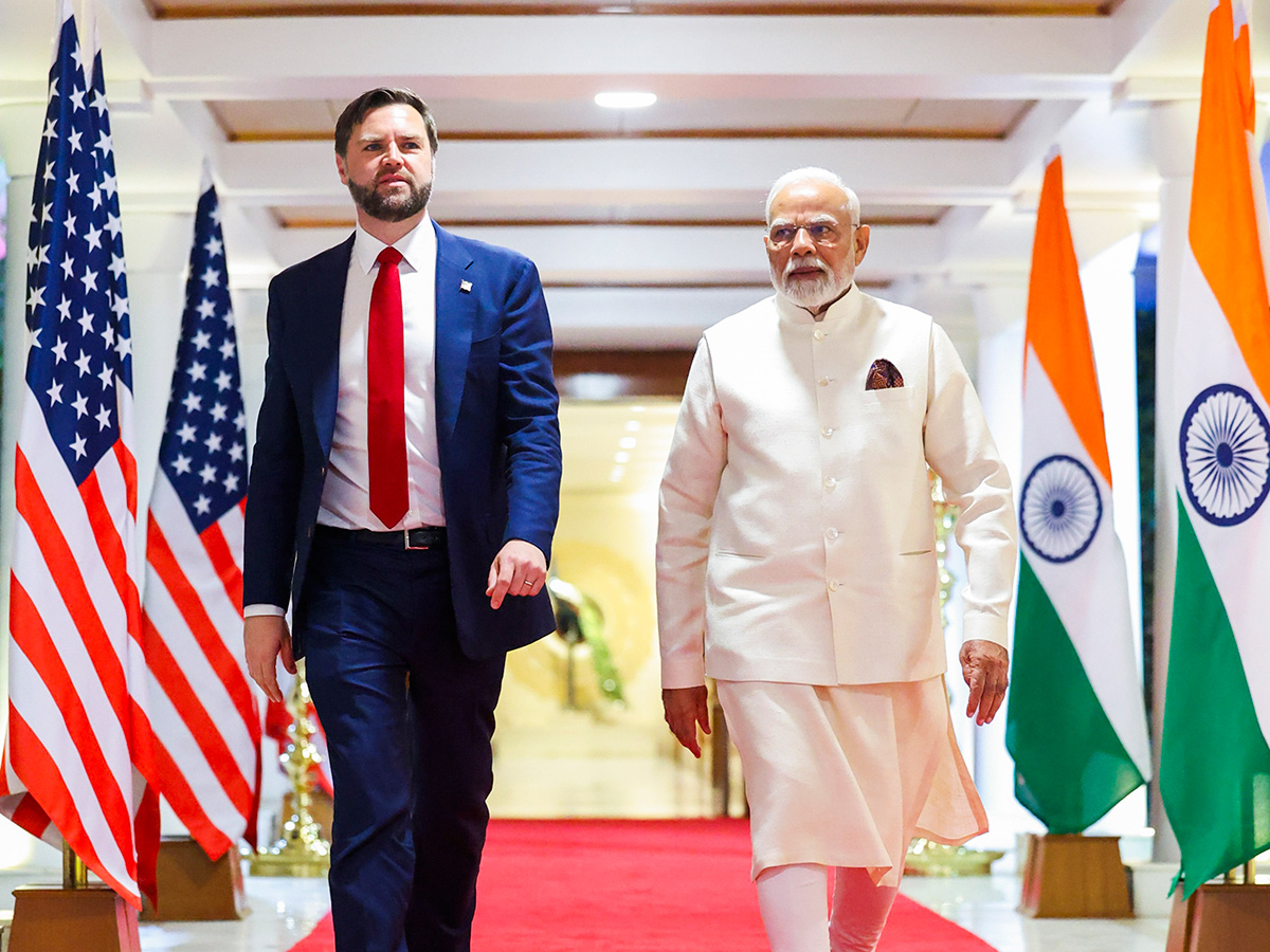 US Vice President JD Vance Arrives in New Delhi Photos4