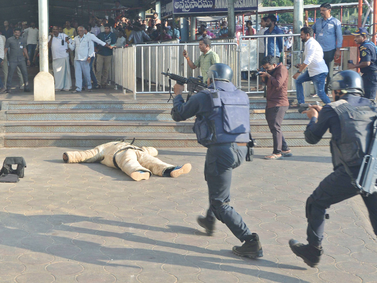 Mock Drill was held At Tirumala Photos6