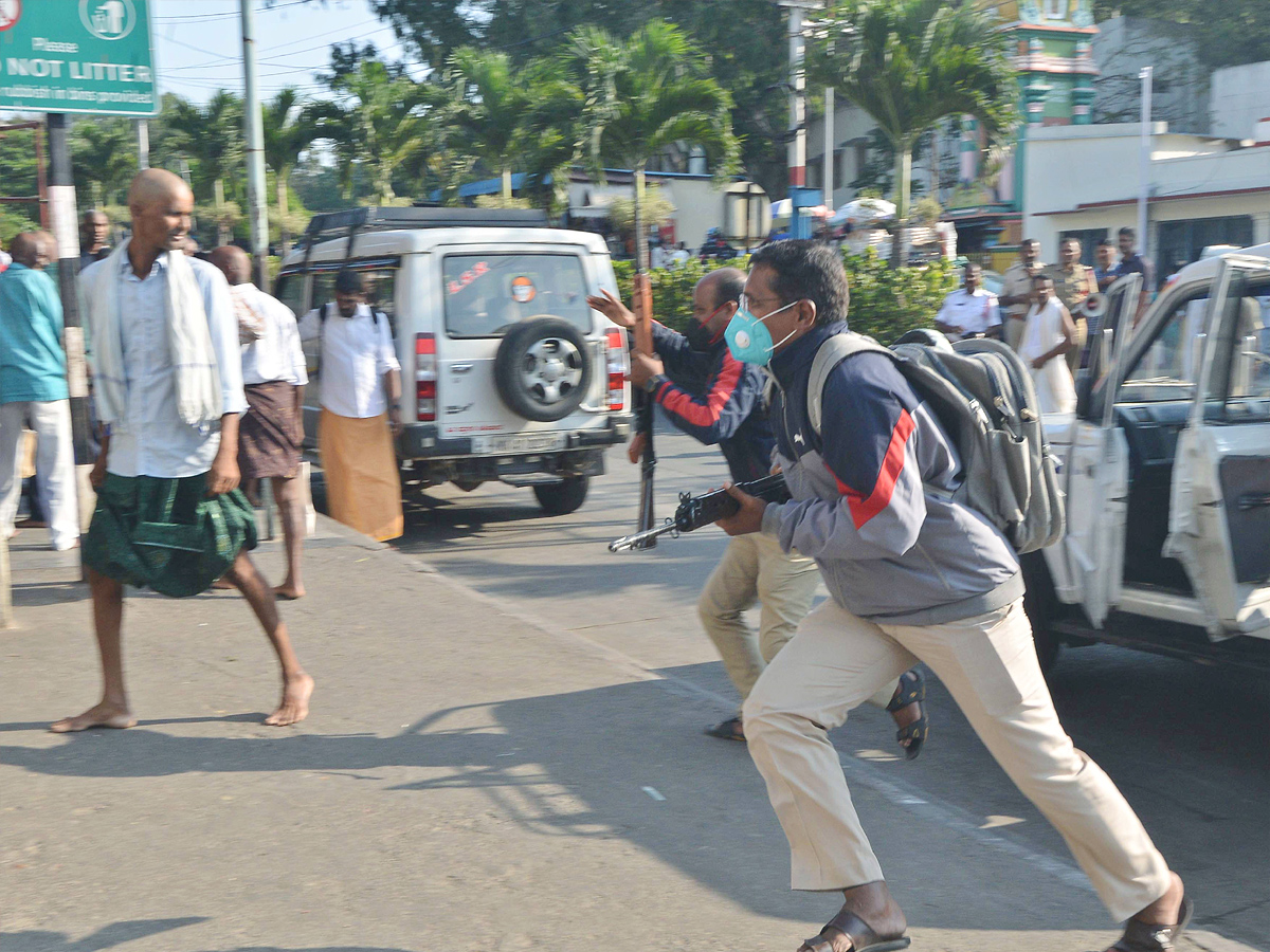 Mock Drill was held At Tirumala Photos11
