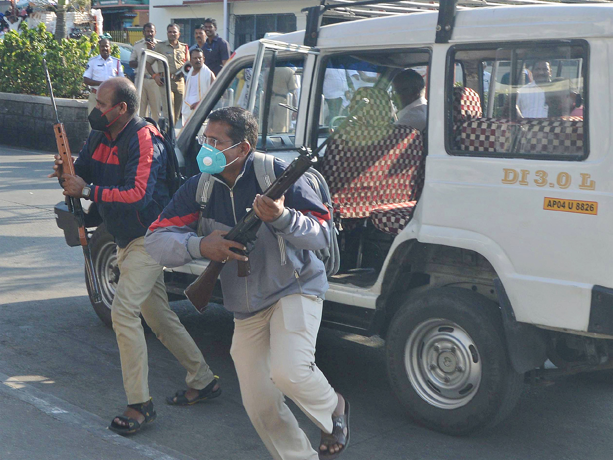 Mock Drill was held At Tirumala Photos12