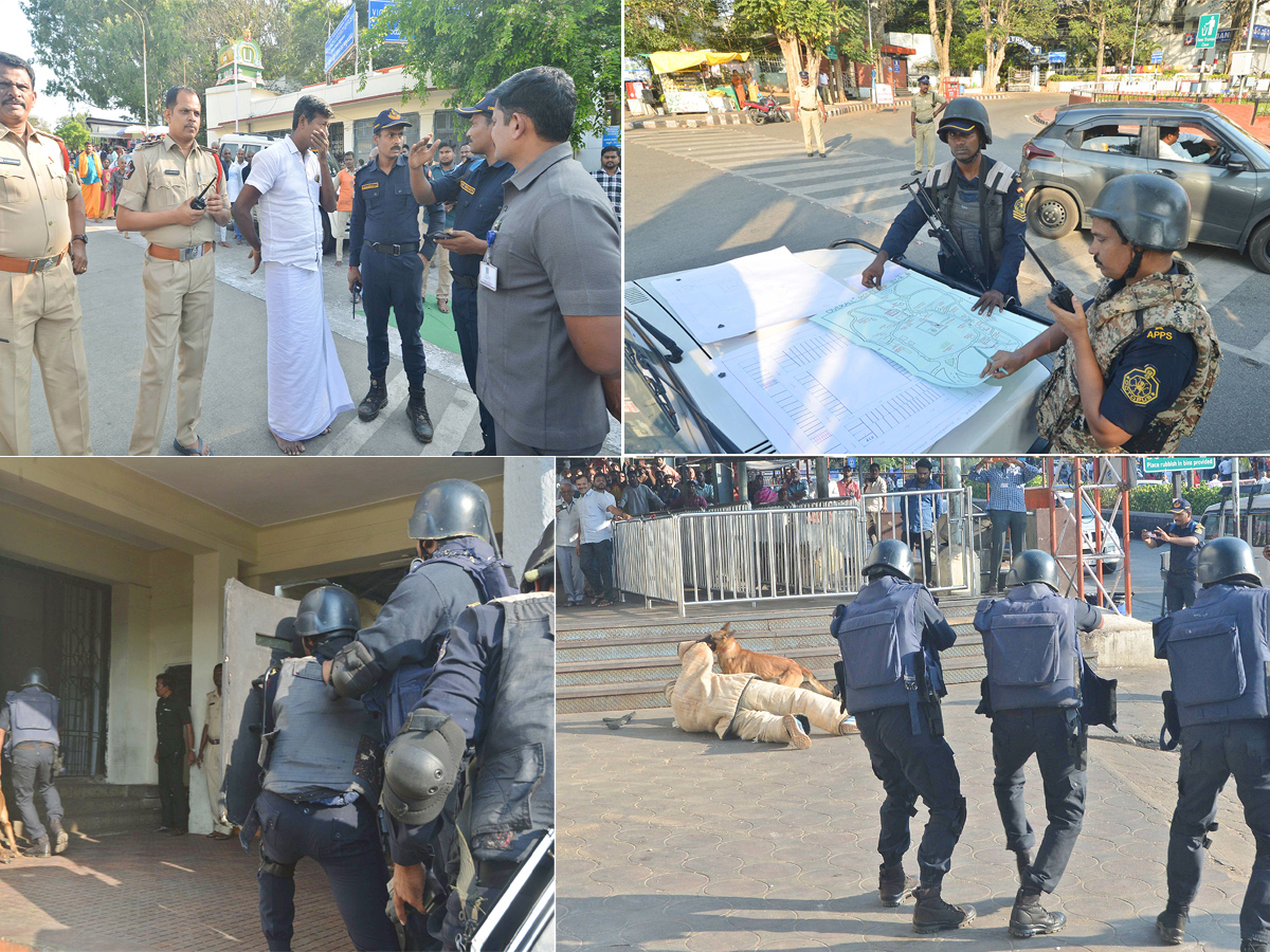 Mock Drill was held At Tirumala Photos1