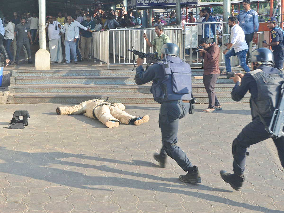 Mock Drill was held At Tirumala Photos5