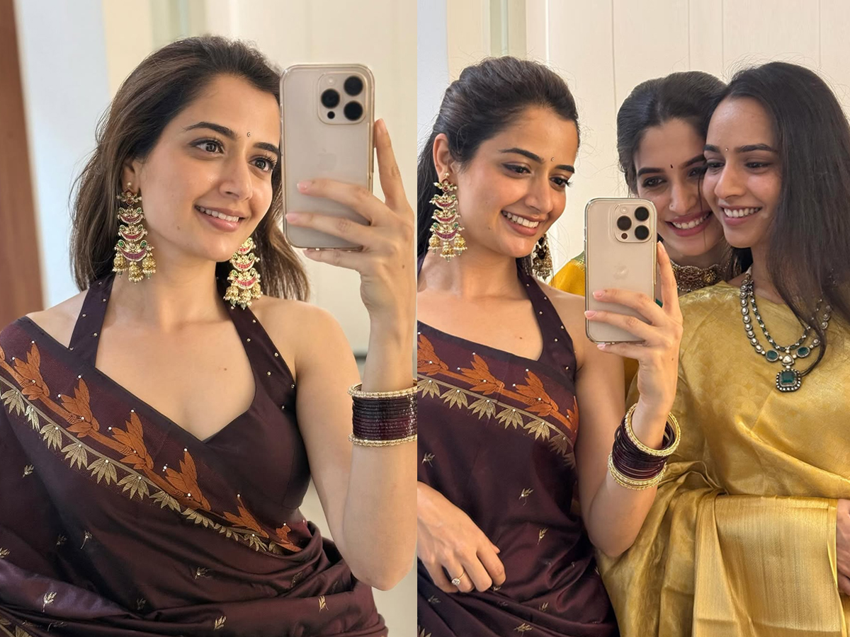 Ashika Ranganath in saree photos1