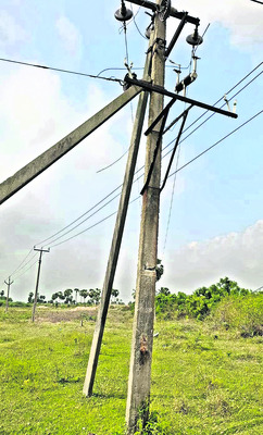 రెండు విద్యుత్ ట్రాన్స్ఫార్మర్ల చోరీ
1