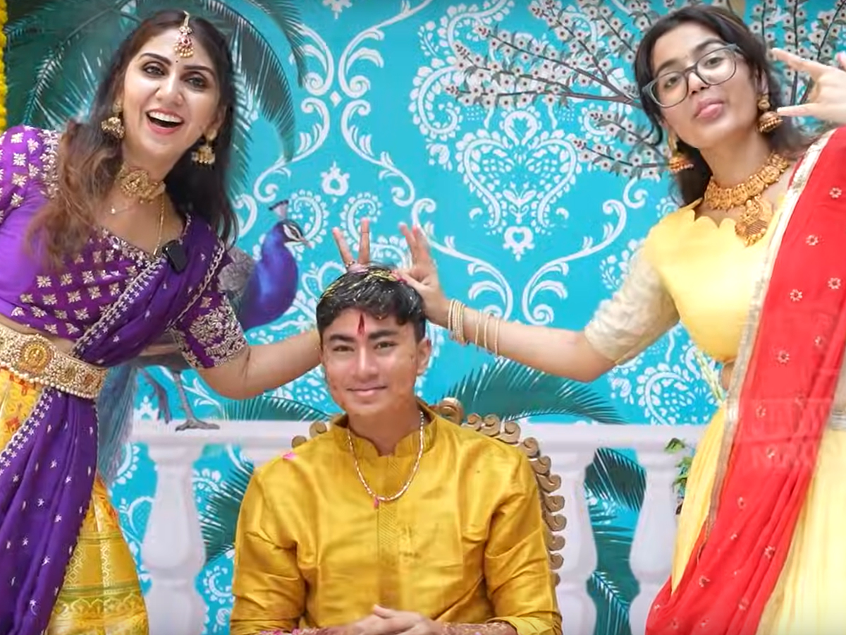 TV Actors Manjula Nirupam Son Dhoti Haldi Ceremony Photos9