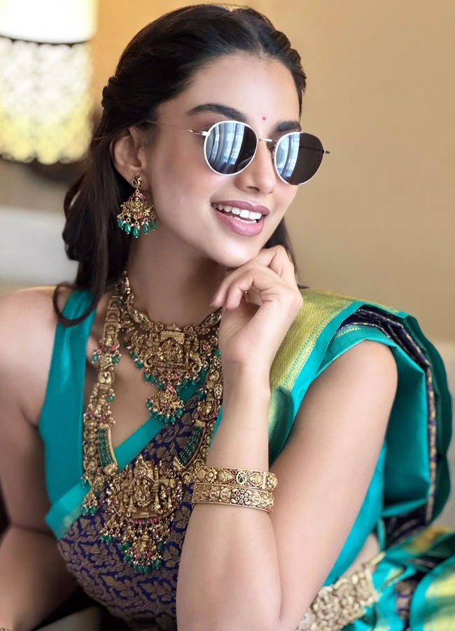 Meenakshi choudary latest pictures in saree photos3
