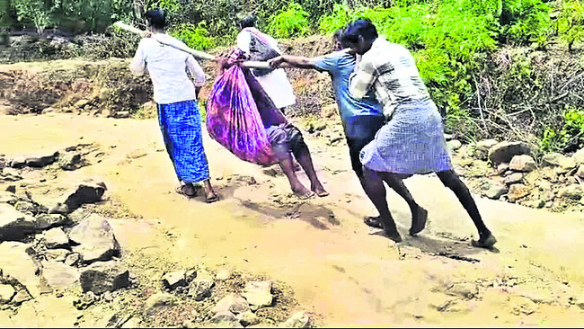 రోడ్లు లేని ఊళ్లు, రోగమొస్తే దిగులు 1