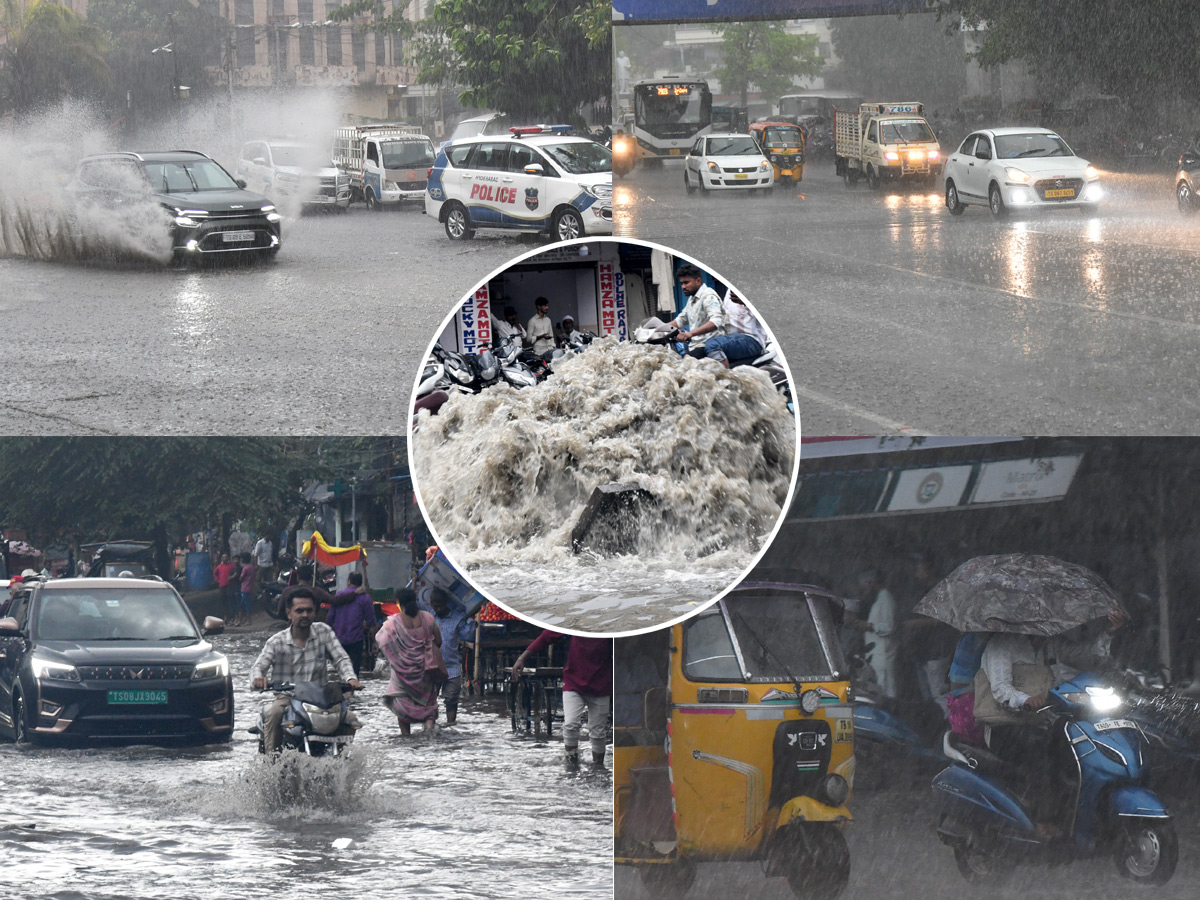 Heavy Rain Lashes in Hyderabad Photos1