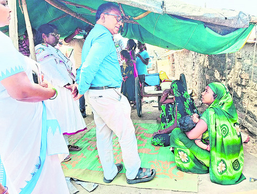 చామంతులతో లక్షపుష్పార్చన2