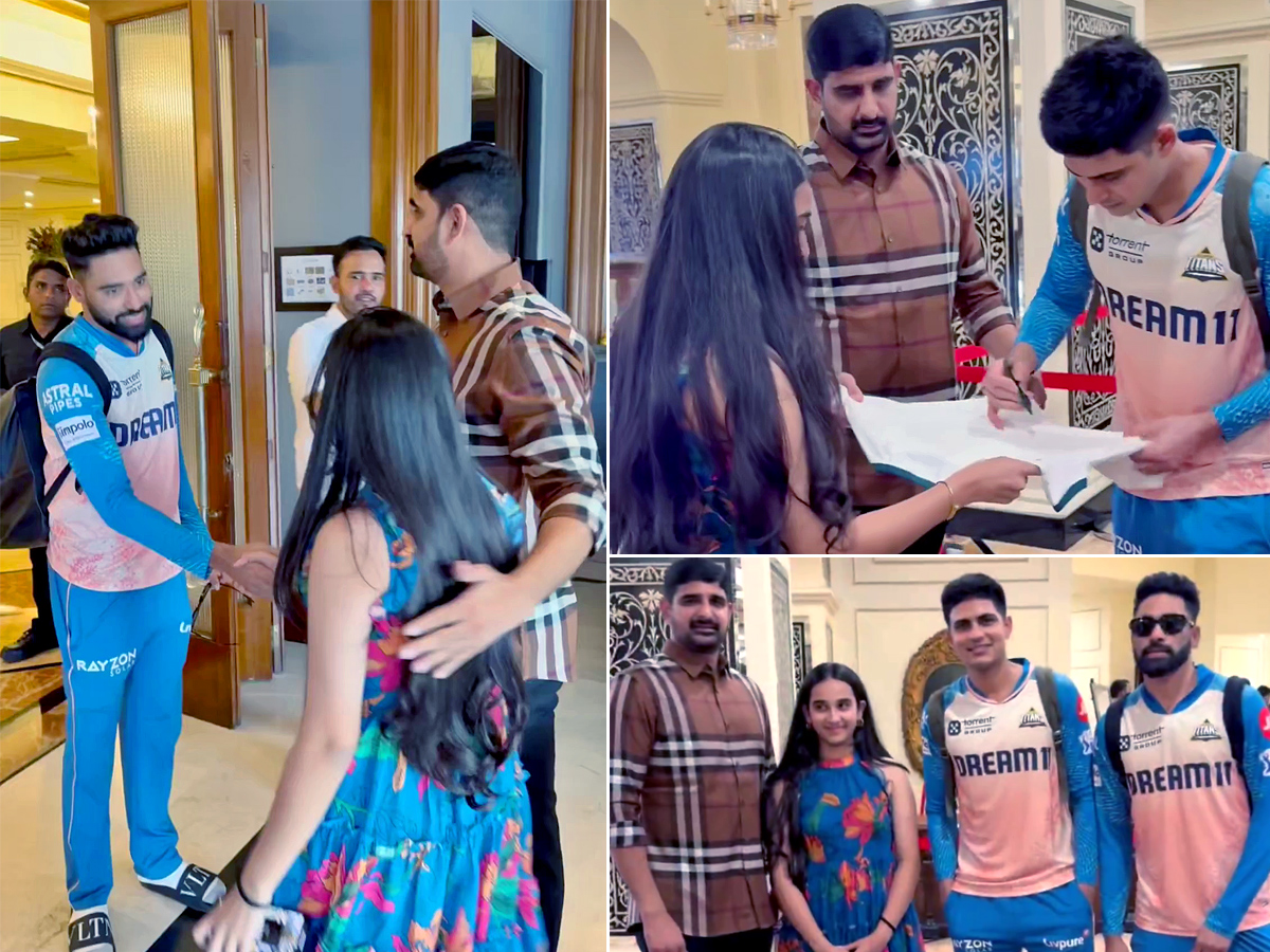 MLA Kaushik Reddy Meet Mohammed Siraj and Shubman Gill1