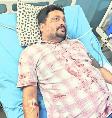 మద్యం మత్తులో కత్తితో దాడి1