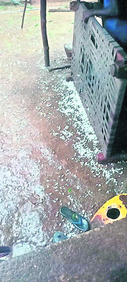 దంచికొట్టిన వడగండ్ల వాన3