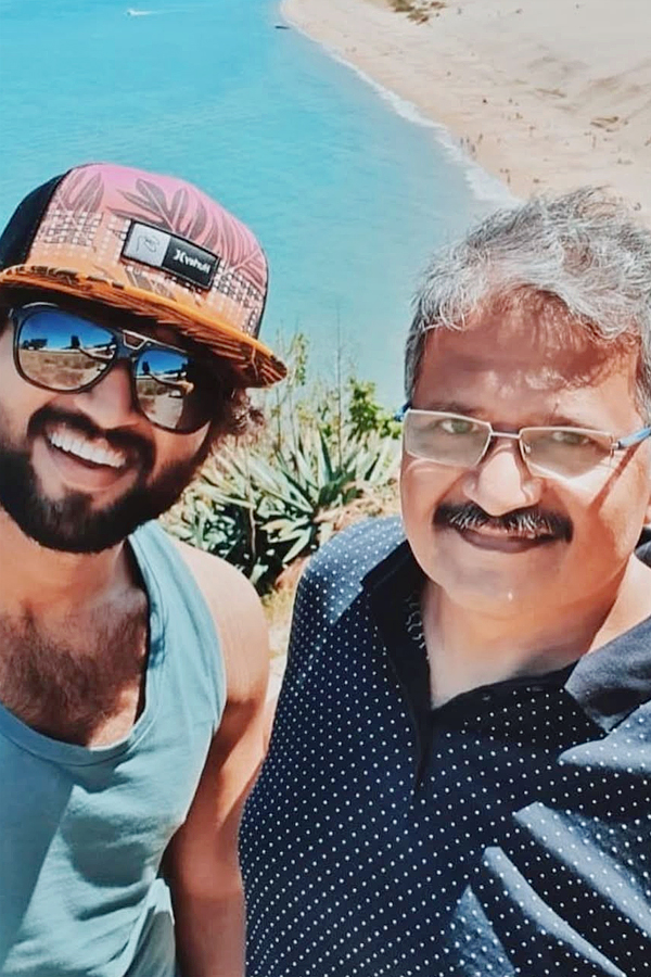 Vijay Devarakondas sweetest birthday wish for Father Devarakonda Photos3