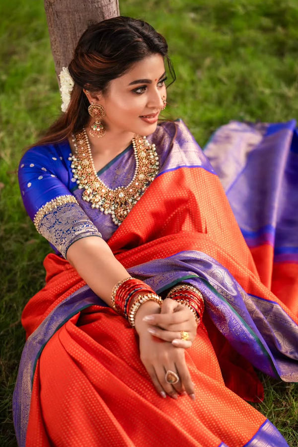 actress Sneha stunning looks in elegant saree14