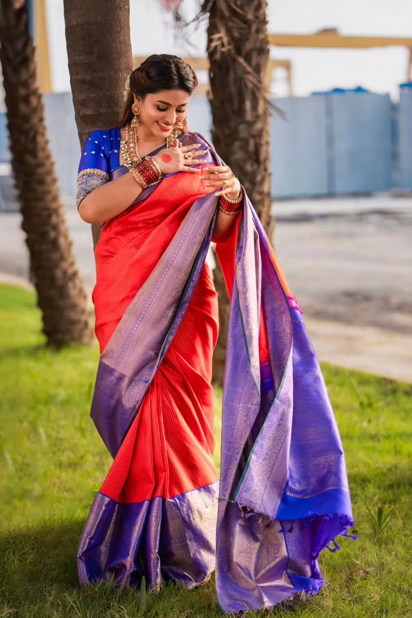 actress Sneha stunning looks in elegant saree10