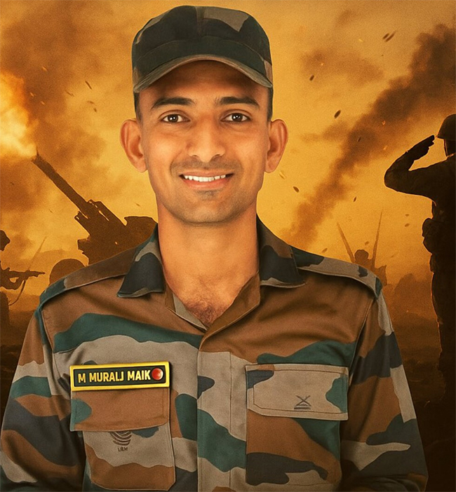Photos Of Indian Army Jawan Murali Nayak Passed Away In Pakistan War12