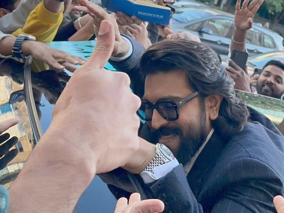 Ram Charan Receives Warm Welcome In London Ahead of Wax Statue Inauguration Photos2