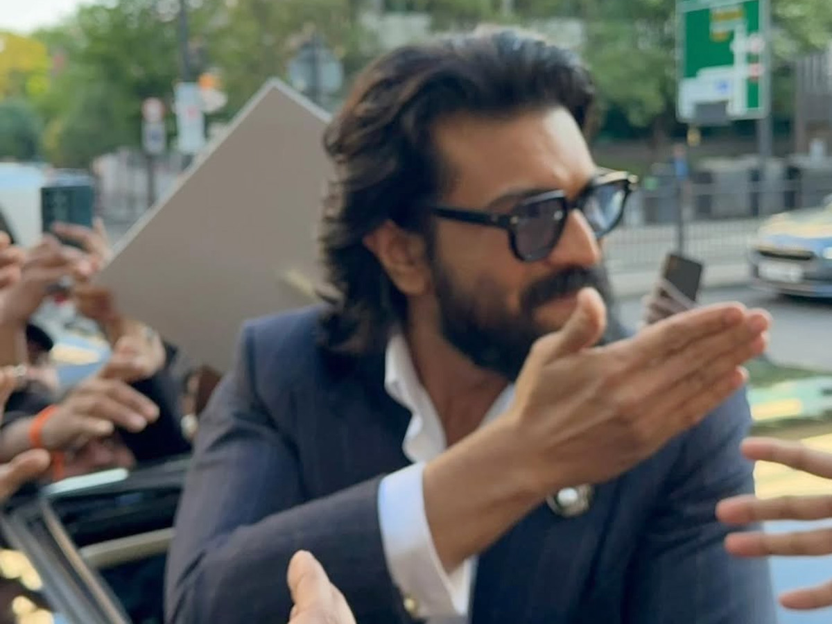 Ram Charan Receives Warm Welcome In London Ahead of Wax Statue Inauguration Photos6