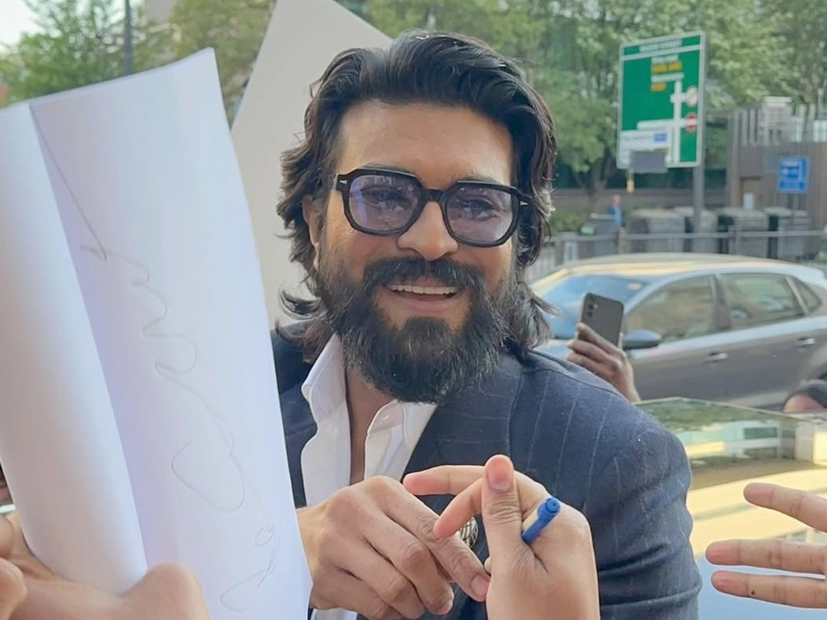 Ram Charan Receives Warm Welcome In London Ahead of Wax Statue Inauguration Photos9
