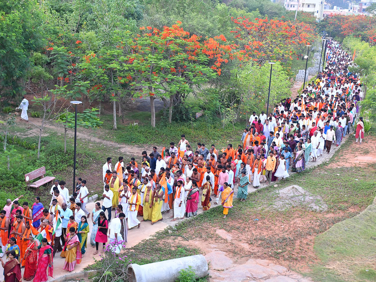 Giri Pradakshina In Yadagirigutta Sri Lakshmi Narasimha Swamy Temple1