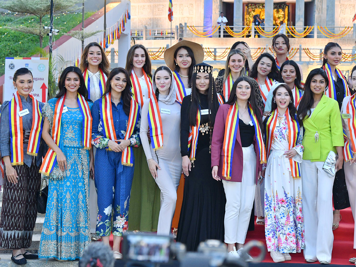 Miss World Contestants Visit Nagarjunasagar Buddhavanam Photos10