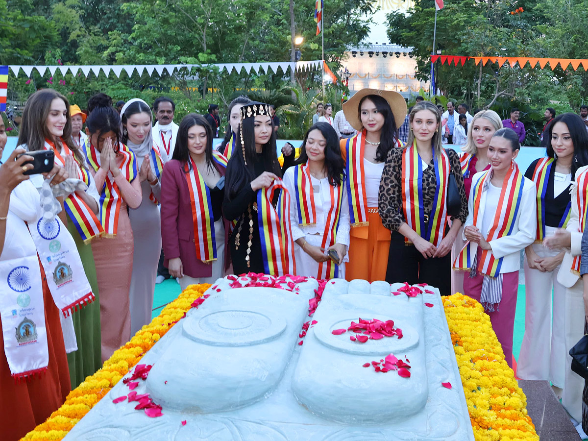 Miss World Contestants Visit Nagarjunasagar Buddhavanam Photos13