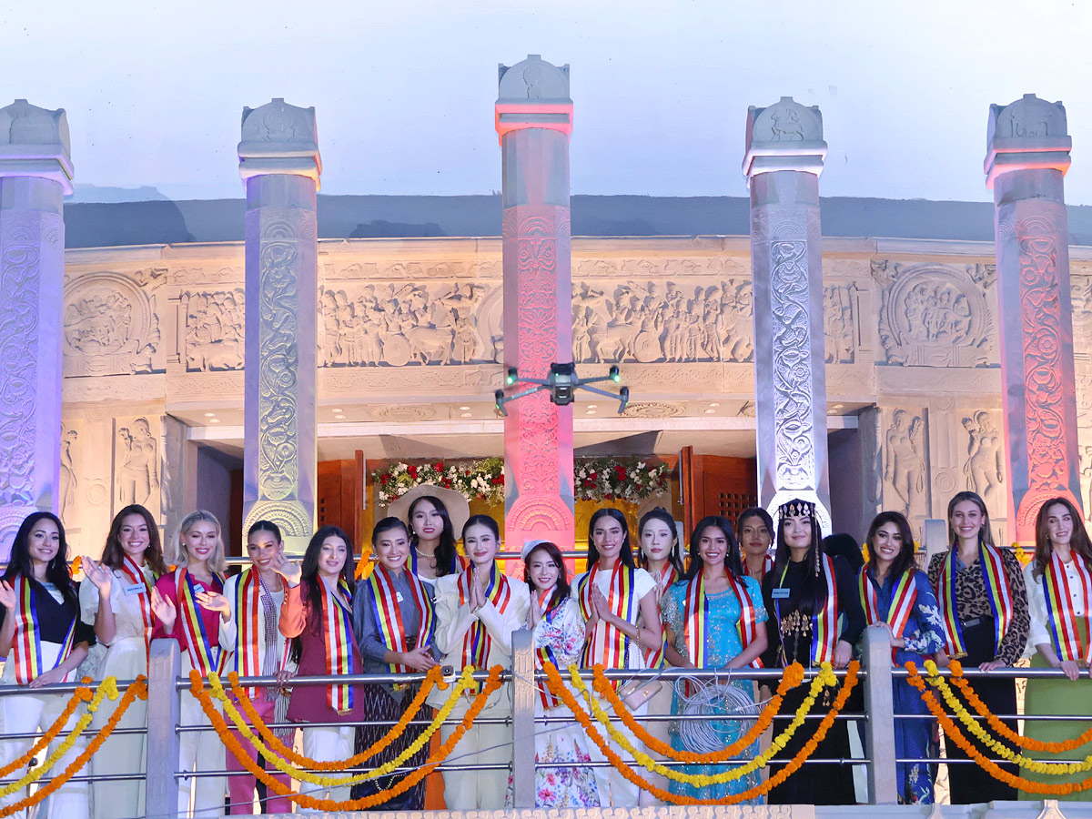 Miss World Contestants Visit Nagarjunasagar Buddhavanam Photos2