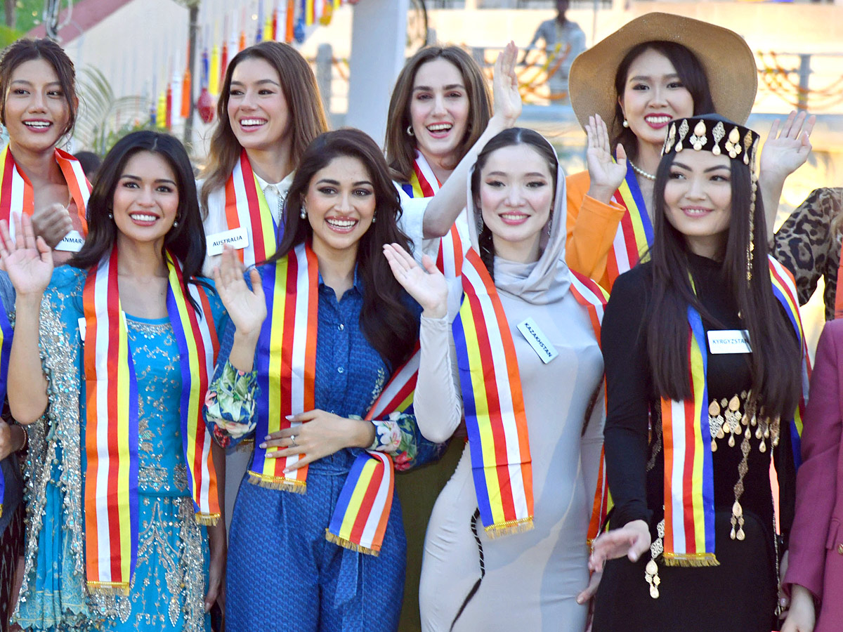 Miss World Contestants Visit Nagarjunasagar Buddhavanam Photos4