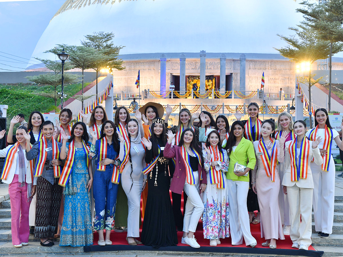 Miss World Contestants Visit Nagarjunasagar Buddhavanam Photos5