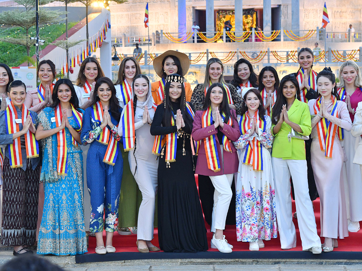 Miss World Contestants Visit Nagarjunasagar Buddhavanam Photos7