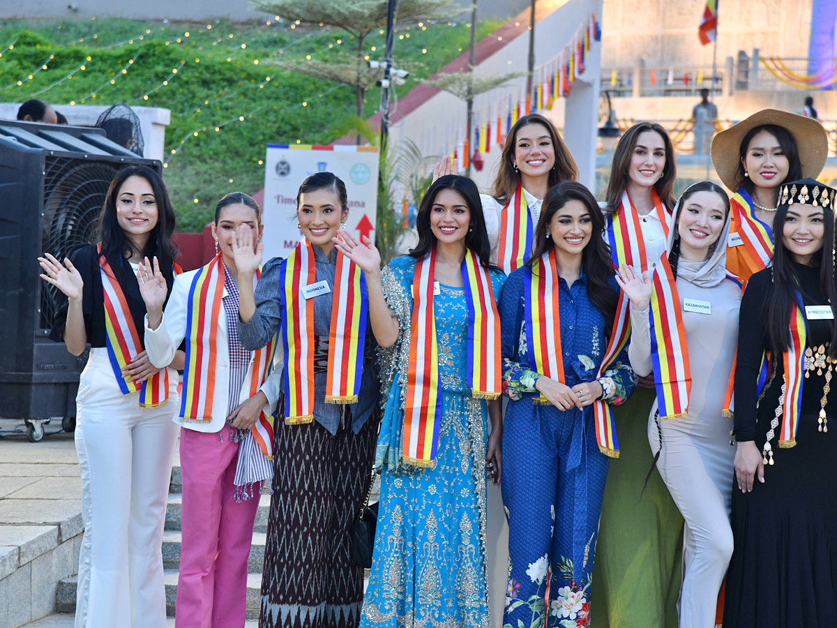 Miss World Contestants Visit Nagarjunasagar Buddhavanam Photos8